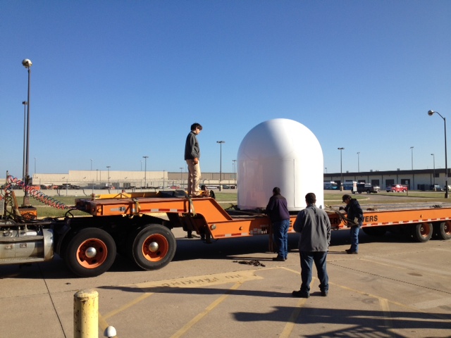 Francesc supervising trailer transfer